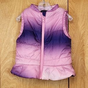 Andy & Evan pink & purple vest girl's size 3